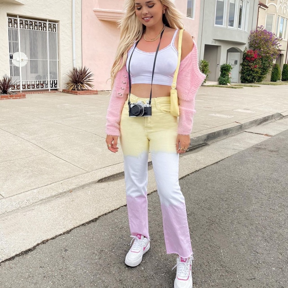 Revolve Grlfrnd Mica Multi Color Jeans
